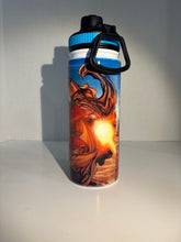 Load image into Gallery viewer, 20 oz Sublimated  Stainless steel water bottle.
