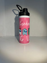 Load image into Gallery viewer, 20 oz Sublimated  Stainless steel water bottle.
