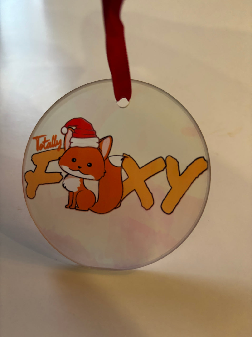 Totally Foxy Holiday Ornament